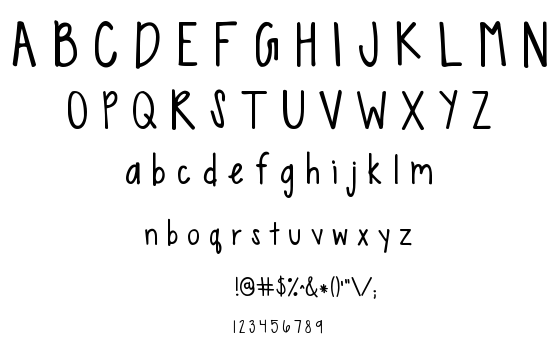 KG Sweet N Sassy font