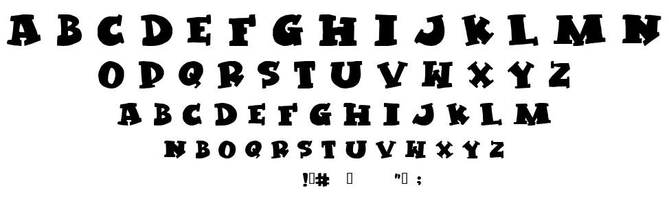 Kleptomaniac font