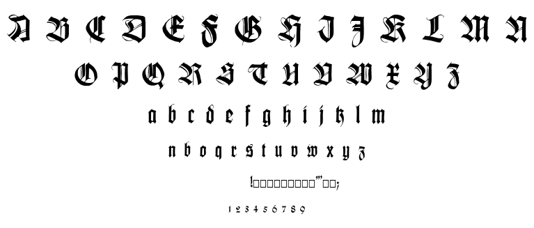 Killigrew font