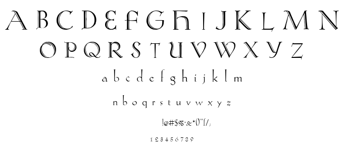 Koch-Antiqua Zier font