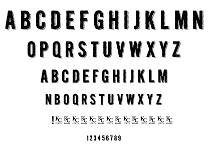 Kraft Nine font