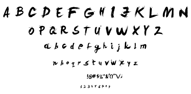 Levi Brush font