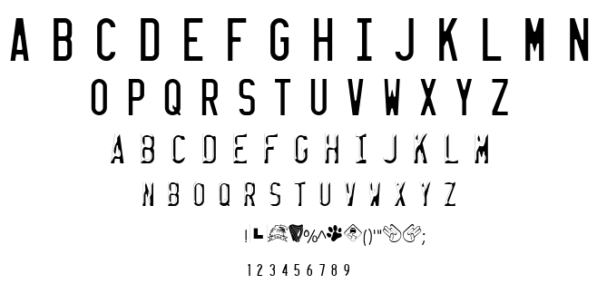License Plate USA font