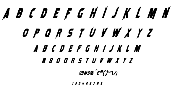 Laser Rod font