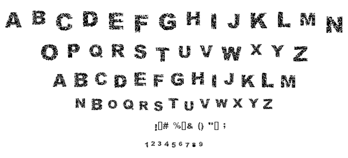 Malapropism font