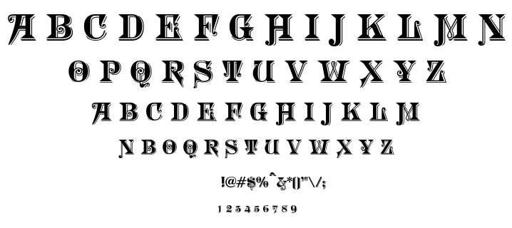 Morgan font