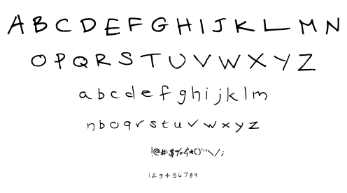 Mari’s Handwriting font