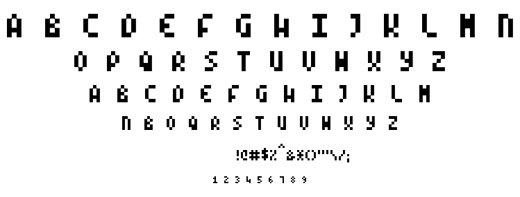 Mode X font