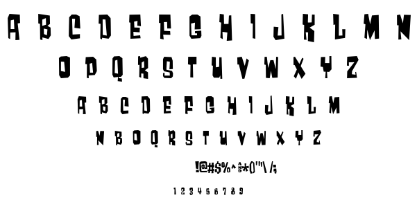 Much too loud font