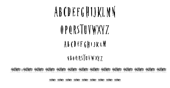 Nightmare 5 font