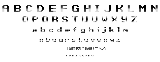 Nioc Tresni font