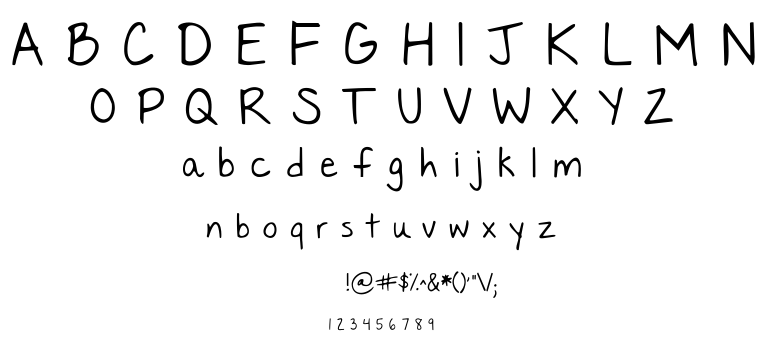 Nothing You Could Say font