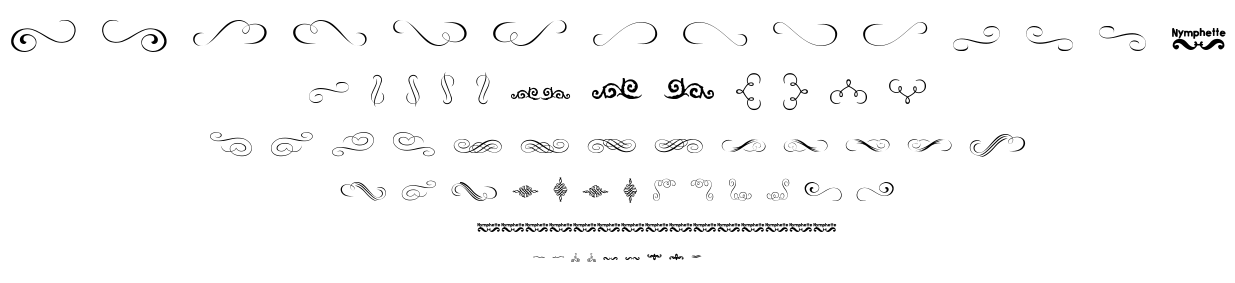 Nymphette font