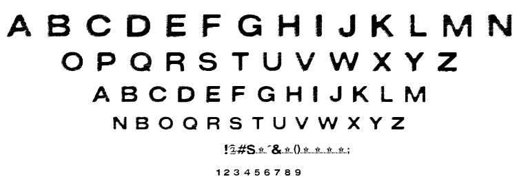 Oxidisaster font