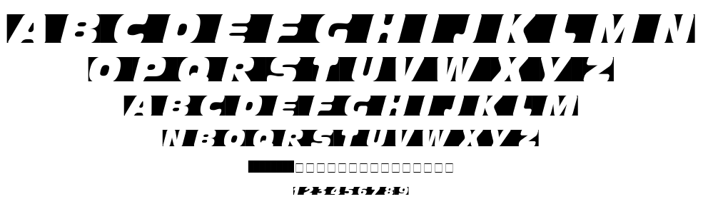 Obliquo font