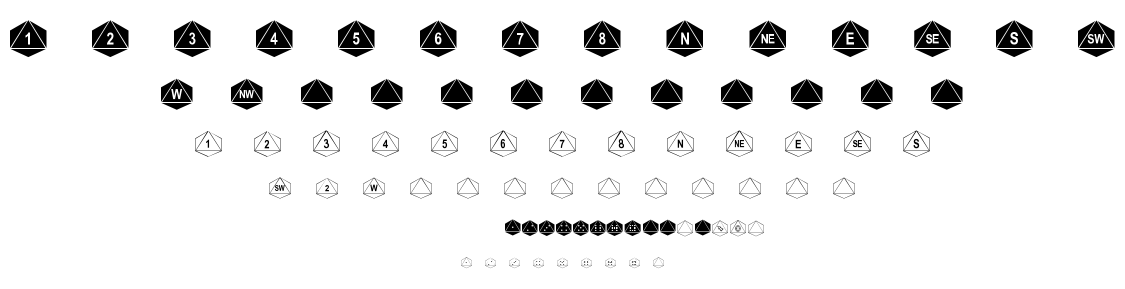 Octohedron font