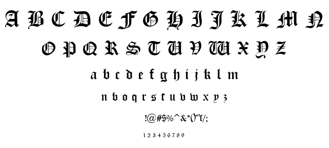 Old London font