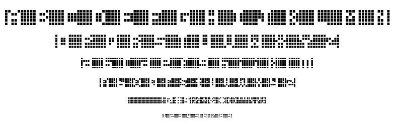 Pica Hole font
