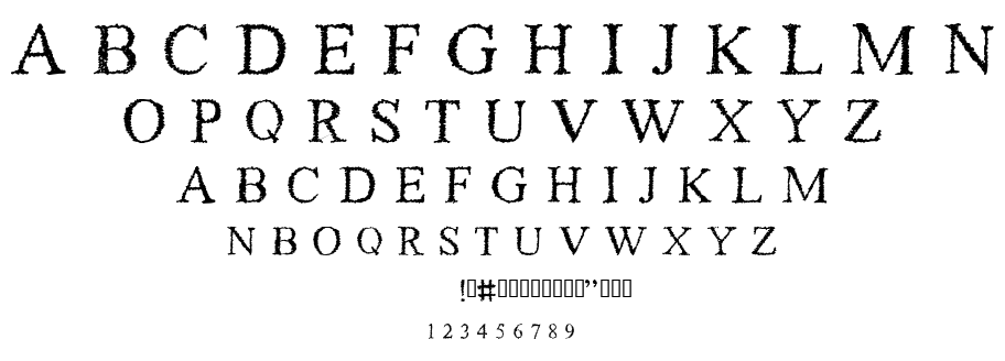 Piracy font