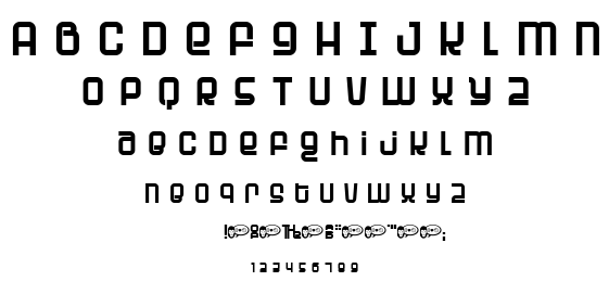 Planet font