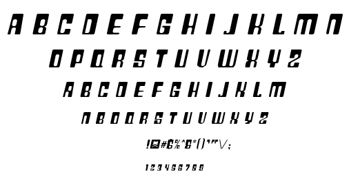 Plastic font