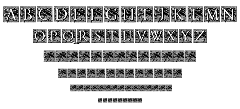 POMPADOUR INITIALS font