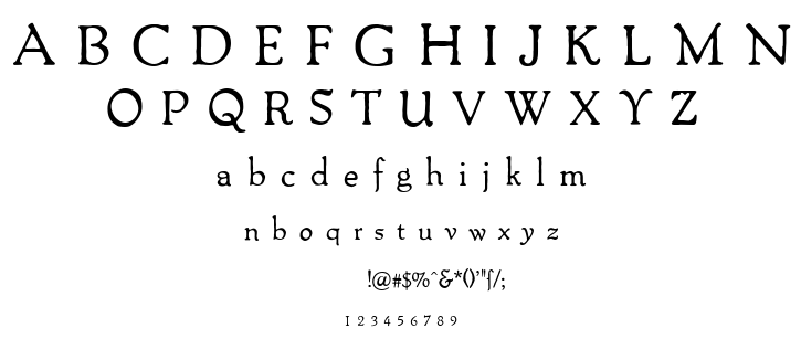 Packard Antique font