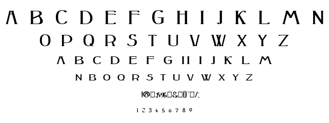 Peake font