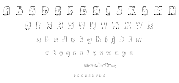 Pebbles font