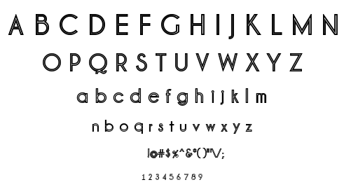 Pinstripe Limo font