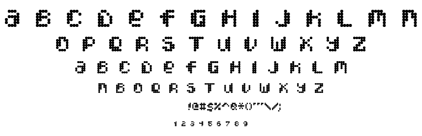 Pixcel font