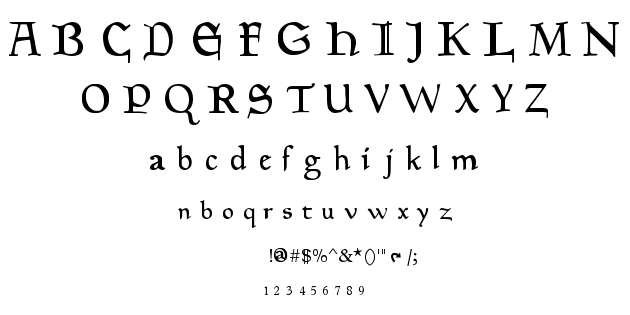 Planewalker font