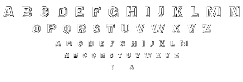 Cristalid / Prismatica font