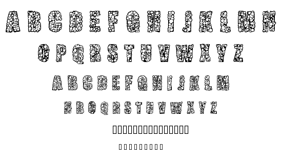 Pustule font