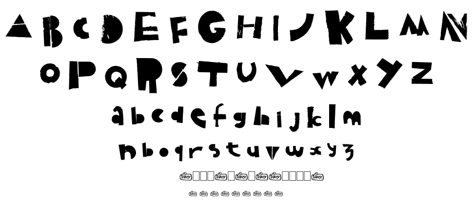 Puzzled font