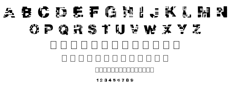 REAL TEK font