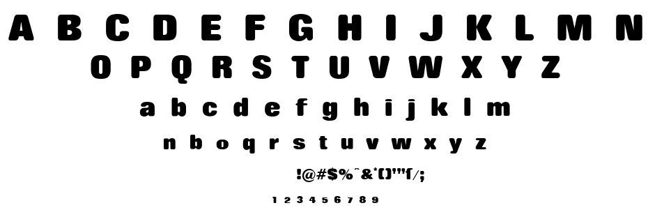 Rolling No One font
