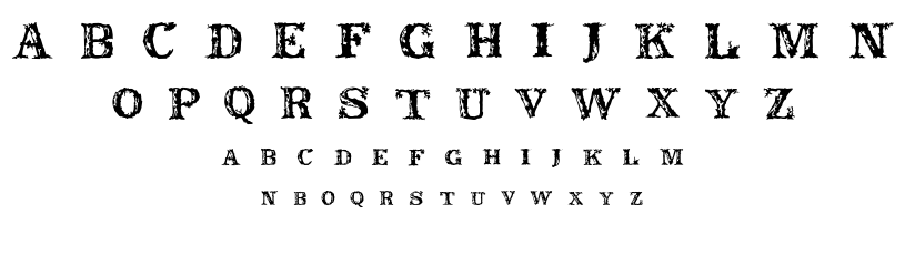 Rustic font