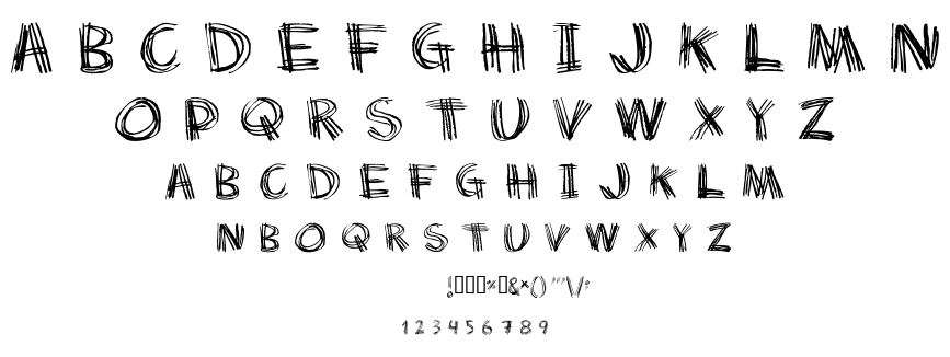 Scratch my back font