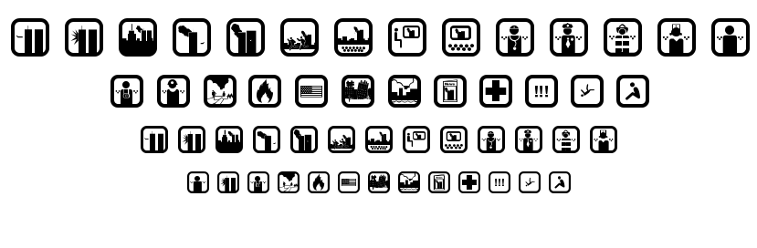 September 11 Icon font