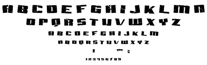 SF Aftershock Debris font