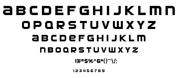SF Automaton font