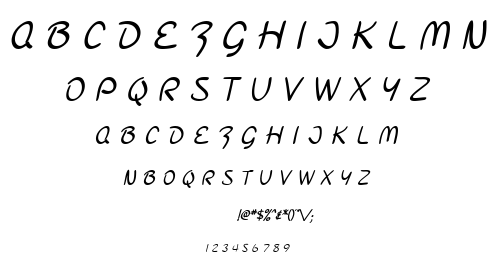 SF Burlington Script font