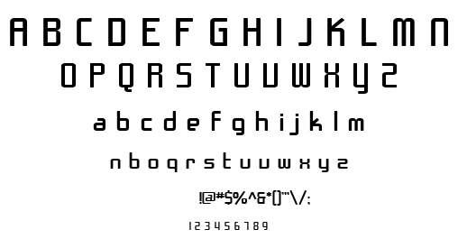 SF Chrome Fenders font
