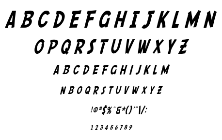 SF Comic Script font