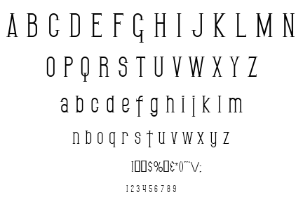 SF Gothican font