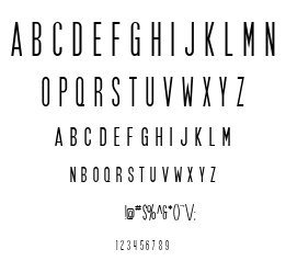 SF Movie Poster font