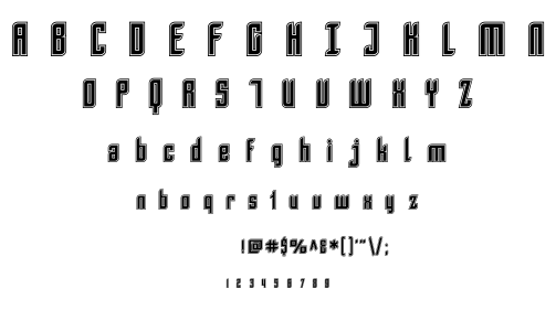 SF Piezolectric font