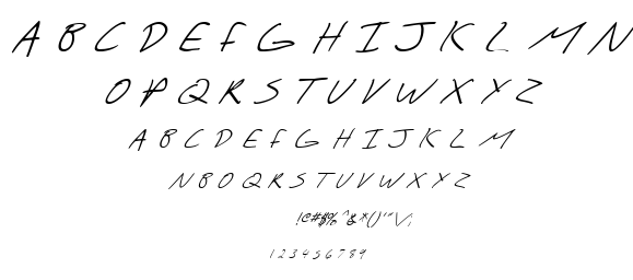 SF Scribbled Sans font