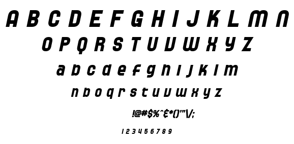 SF Speedwaystar font